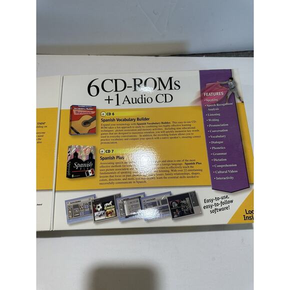 Euro Method Instant Immersion Spanish Language Course Deluxe Edition 7 CD Set - Picture 9 of 10